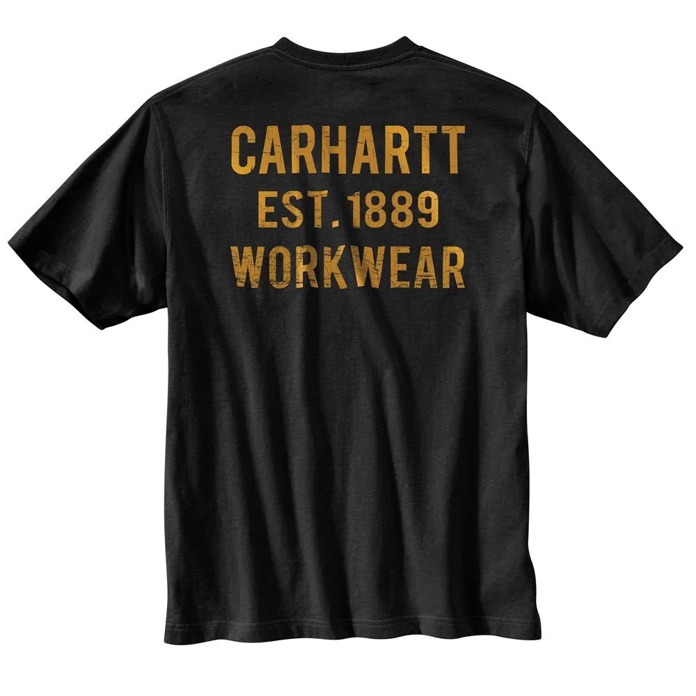 Carhartt&#x20;104363&#x20;Graphic&#x20;Pocket&#x20;T-Shirt&#x20;-&#x20;Black