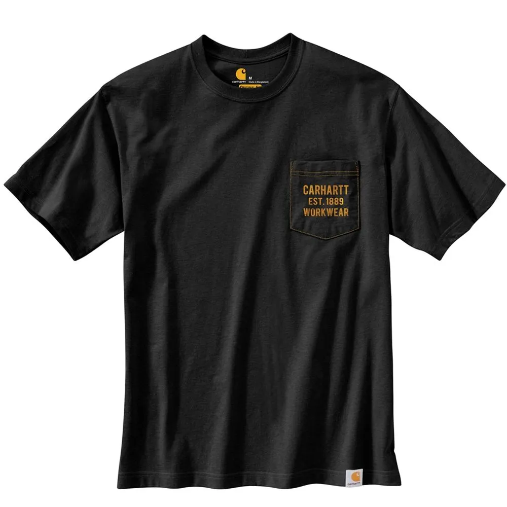 Carhartt&#x20;104363&#x20;Graphic&#x20;Pocket&#x20;T-Shirt&#x20;-&#x20;Black